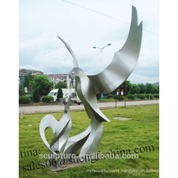 stainless steel outdoor custom statue bird statue eagle statue